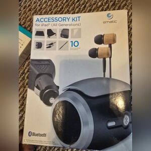 Ematic Black and Gray Accessory Kit for iPad